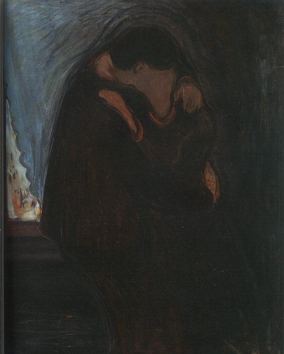 Edvard Munch The Kiss oil painting image